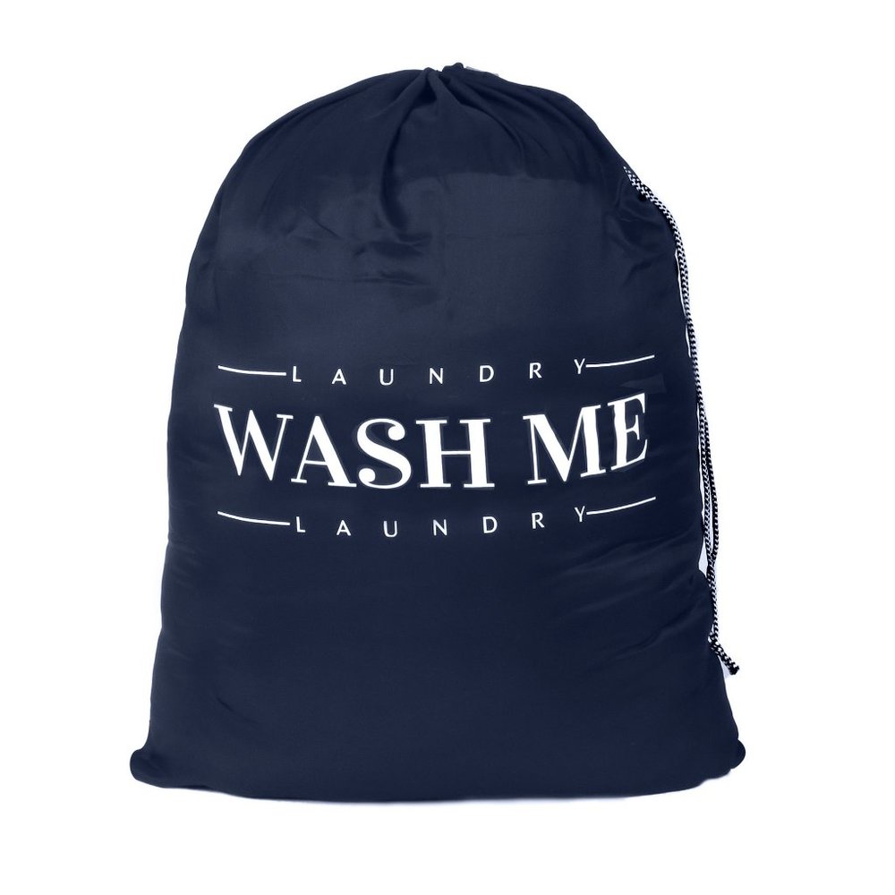 Oussum Large Blue Laundry Bags For Home Drawstring